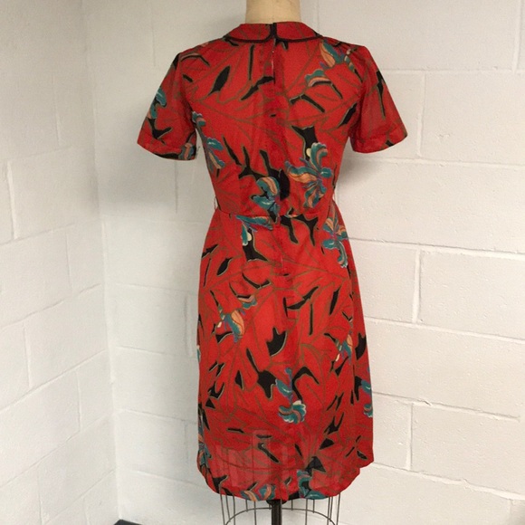 70s Vintage Tropical Dress - Picture 5 of 5